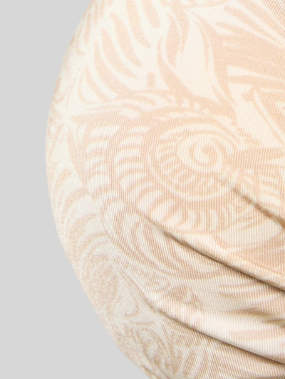 Productfoto, Bikini-Oberteil met siersteentjes model 'Marina' van Guess, elastische mix, bloemmotief, lichte beige tinten, gladde textuur