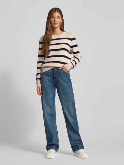 Christian Berg Woman Gebreide pullover van puur kasjmier Beige - 1