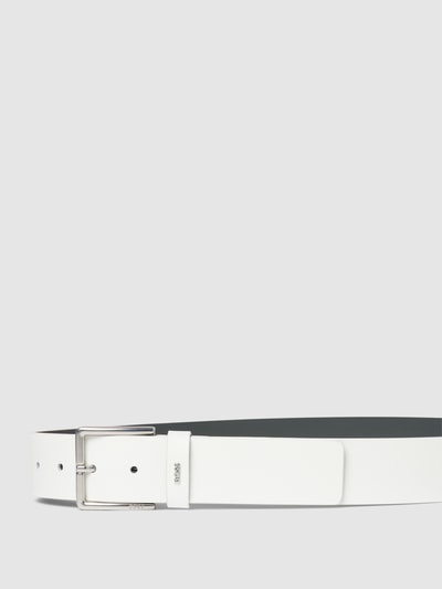 BOSS Ledergürtel aus echtem Leder Weiss 2