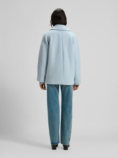 BOSS Orange Boxy Fit Caban-Mantel mit Woll-Anteil Modell 'CABANI' Hellblau 5