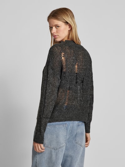 Only Oversized Pullover mit Strickmuster Modell 'MAYA' Black 5