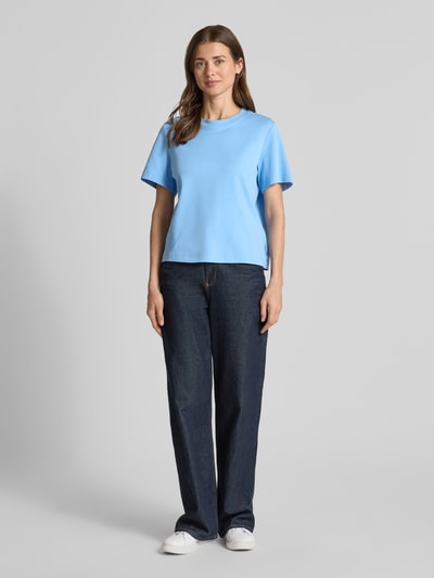 s.Oliver RED LABEL T-shirt o kroju relaxed fit z czystej bawełny Oceaniczny 1