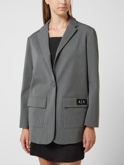 ARMANI EXCHANGE Blazer met stretch  Donkergrijs - 4