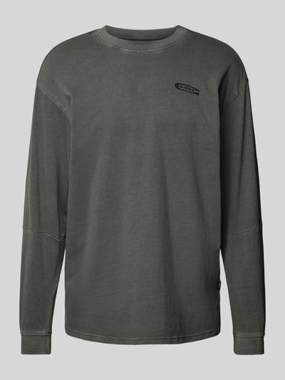 G-Star Raw Sweatshirt mit Label-Print Black 2