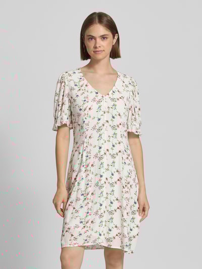 Pieces Regular fit vrijetijdsjurk met bloemenmotief, model 'FYA' Wit - 4