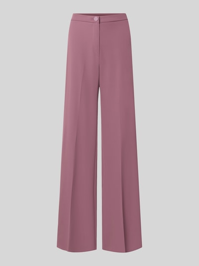 Produktfoto, Wide Leg Stoffhose mit Knopfverschluss van Rinascimento, Materiaalmix met stretch, dames, bandwijdte maat S 40 cm, binnenbeenlengte 85 cm.
