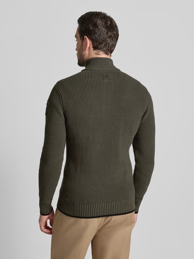 PME Legend Gebreide pullover met ribboorden Leem - 5