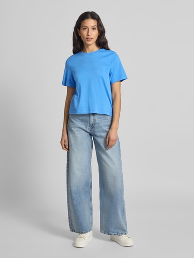 s.Oliver RED LABEL Regular fit T-shirt van puur katoen Blauw - 1