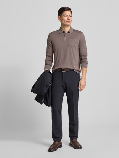 bugatti Koszulka polo z wyhaftowanym logo Średnioszary 1