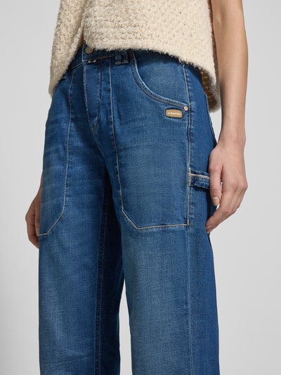 Gang Relaxed fit jeans met steekzakken, model 'Thelma Worker' Blauw - 3