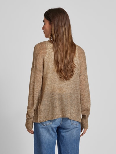 Fransa Cardigan mit gerippten Ärmelabschlüsse Modell 'sissel' Taupe 5