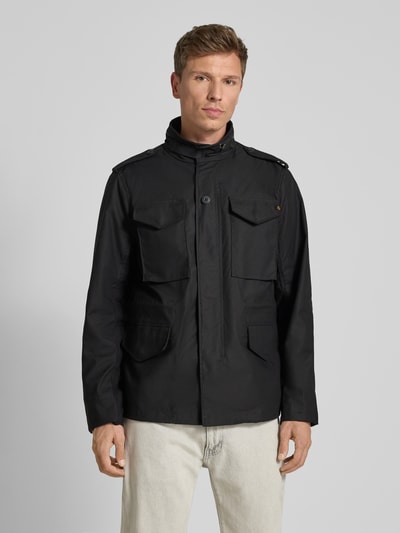 Alpha Industries Jack met opstaande kraag, model 'M-65' Zwart - 4