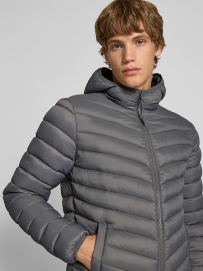 REVIEW Gewatteerd jack met capuchon Donkergrijs - 3
