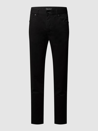 Hiltl Regular fit stoffen broek met stretch, model 'Perfetto' Zwart - 2