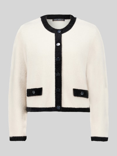 Betty Barclay Regular Fit gebreid jack met contraststrepen Beige - 2