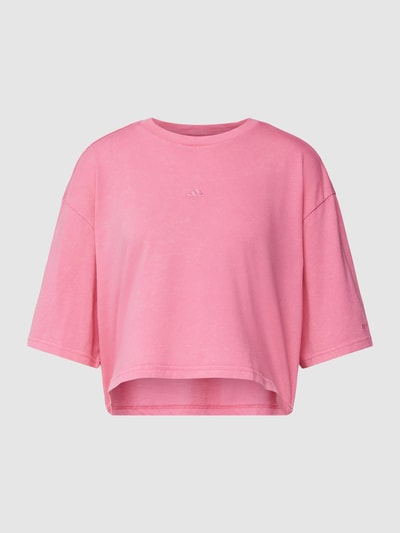 ADIDAS SPORTSWEAR Cropped T-Shirt in melierter Optik Pink 2