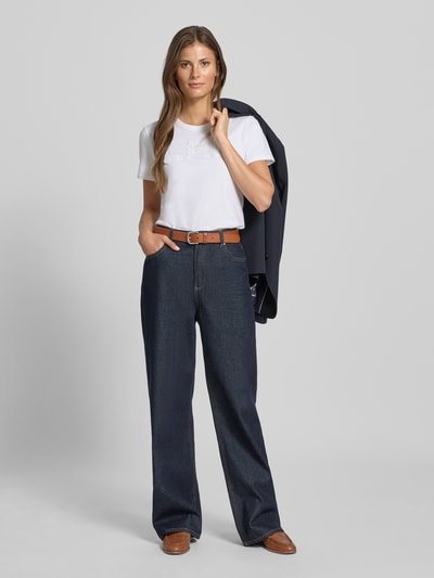 Lauren Ralph Lauren T-Shirt mit Label-Detail Modell 'KATLIN' Weiss 1