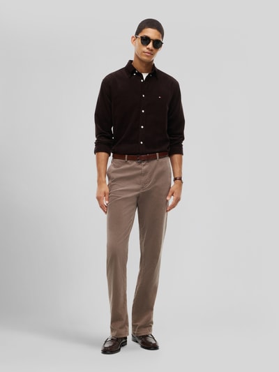 Tommy Hilfiger Slim Fit Cordhose aus Baumwoll-Mix Beige 1