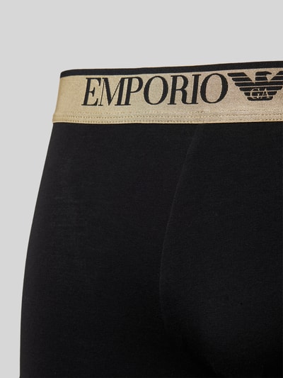 Emporio Armani Trunks mit elastischem Logo-Bund Black 2