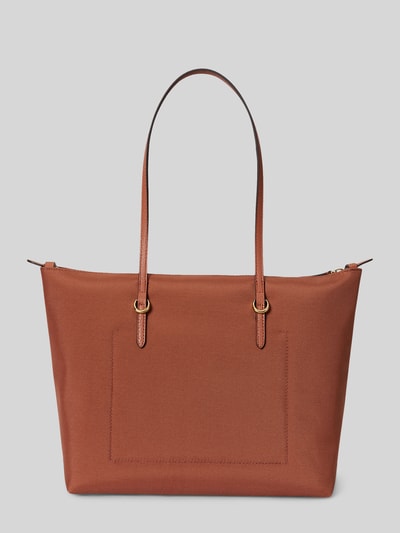 Lauren Ralph Lauren Torebka do ręki z detal z logo Terakotowy 4
