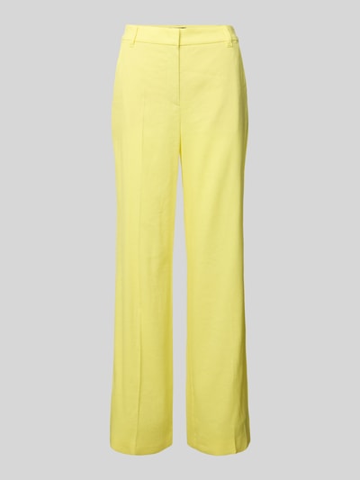 Marc Cain Wide Fit Stoffhose aus Leinen-Mix Gelb 2