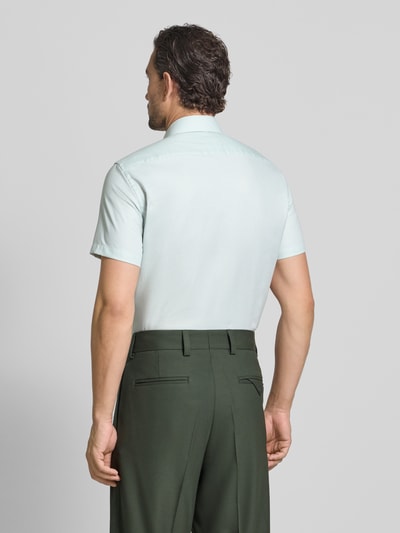 Christian Berg Men Regular Fit Business-Hemd mit Knopfleiste Hellgruen 5