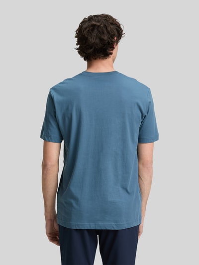 Tom Tailor męski t-shirt o kroju regular fit z czystej bawełny Niebieski 5