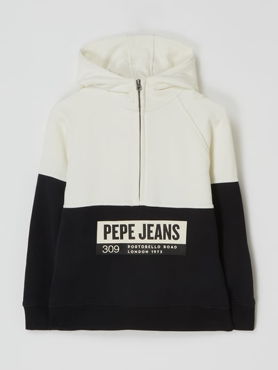 Pepe Jeans Hoodie aus Baumwolle Modell 'Edric' Offwhite 1