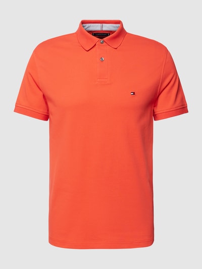 Tommy Hilfiger Koszulka polo z wyhaftowanym logo Neonowy czerwony 2