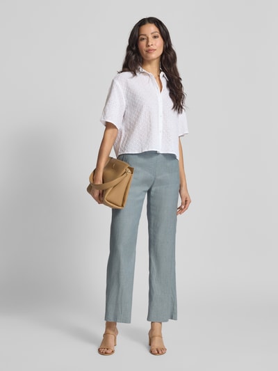 Raphaela By Brax Spodnie materiałowe o rozkloszowanym kroju z elastycznym pasem model ‘Pam’ Jasnoniebieski 1