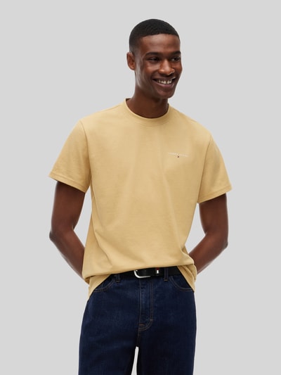 Tommy Jeans Slim Fit T-Shirt aus reiner Baumwolle Beige 3