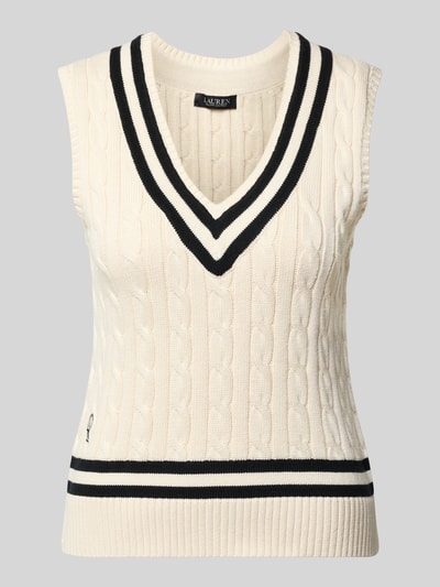 Lauren Ralph Lauren Spencer met ribboorden Offwhite - 2