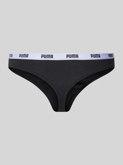 PUMA String met elastische band met label in een set van 6 stuks Zwart - 3