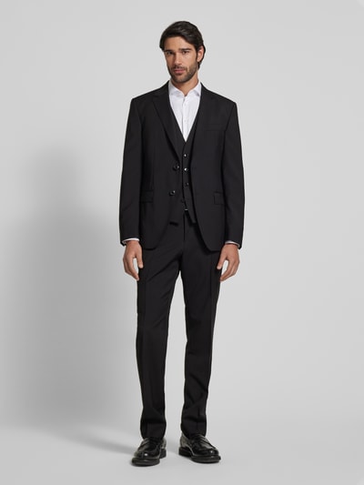 BOSS Slim Fit Anzughose aus reiner Schurwolle Modell 'GENIUS' Black 1