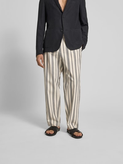 Officine Générale Stoffhose mit elastischem Bund Offwhite 4