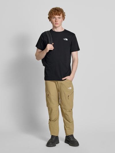 The North Face T-Shirt mit Label-Print Black 1