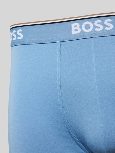 BOSS Trunks mit elastischem Label-Bund Modell 'Power' im 3er-Pack Blau 2