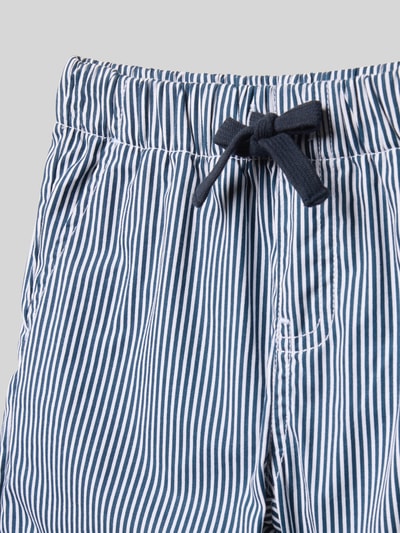 Blue Seven Szorty z dzianiny dresowej z tunelem Granatowy 2