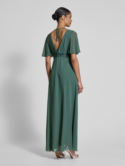 Jake*s Cocktail Abendkleid mit V-Ausschnitt Schilf Melange 5