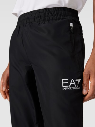 EA7 Emporio Armani Sweatanzug mit Label-Print Black 6