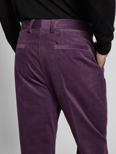 HUGO Pantalon met steekzakken, model 'Teagan' Prune - 3