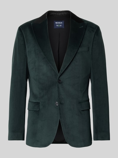 MCNEAL Slim fit colbert van fluweel Donkergroen - 2