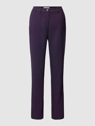 comma Casual Identity Stoffhose im unifarbenen Design Purple 2