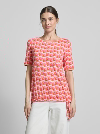 Betty Barclay T-Shirt mit gerippten Abschlüssen Rot 4