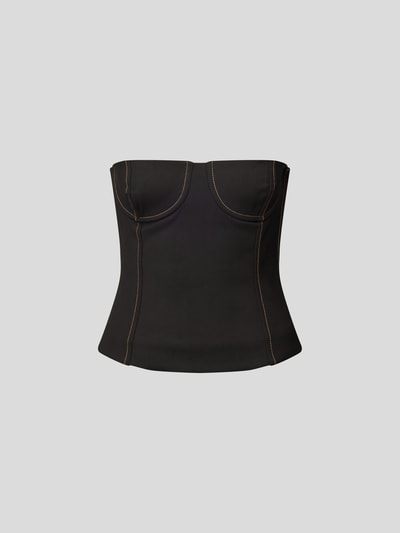 Sir Crop Top im trägerlosen Design Black 2