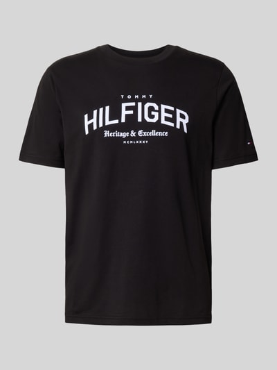 Tommy Hilfiger Regular Fit T-Shirt aus reiner Baumwolle Black 2
