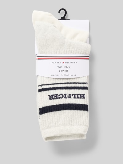 Tommy Hilfiger Skarpety z mieszanki bawełny Złamany biały 3