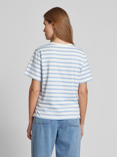 Weekend Max Mara T-Shirt mit Label-Stitching Modell 'SATRAPO' Hellblau 5