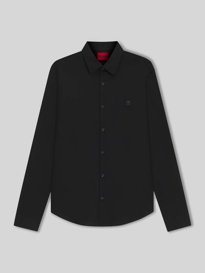 HUGO Slim Fit Freizeithemd aus Baumwoll-Mix Modell 'ERMO' Black 2