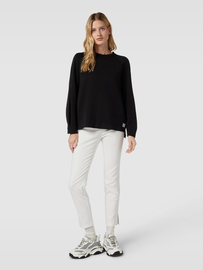 Marc Cain Sweatshirt mit Label-Patch Black 1